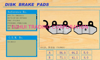 Motorcycle Brake Pad AN125 ADL(TAIWAN)