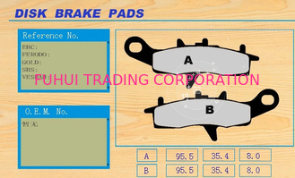 Good thermal recession Motorcycle spare Parts disc Brake Pad , piston kit