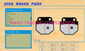Size 50.0 Waterproof , Non-noise Motorcycle Disc Brackes Pads Parts CLB