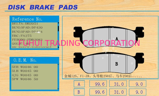 Excellent performance motorcycle disc brakes pad , shock absorber JC125 F1-ZR TDC250 MC250