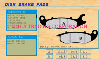 Waterproof Motorcycle Spare Parts Disc Brakes Pads MEGAPRO TIGER NEW