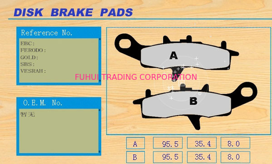Good thermal recession Motorcycle spare Parts disc Brake Pad , piston kit