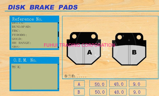Size 50.0 Waterproof , Non-noise Motorcycle Disc Brackes Pads Parts CLB